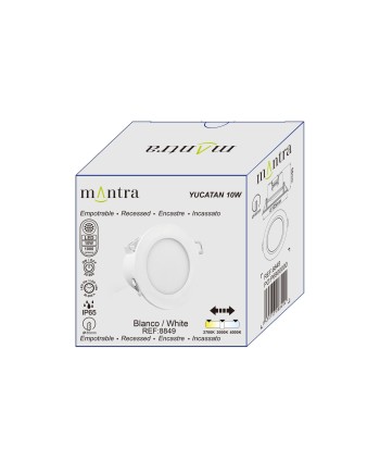 YUCATAN * EMPOTRABLE BLANCO LED IP65 - 10W - CCT